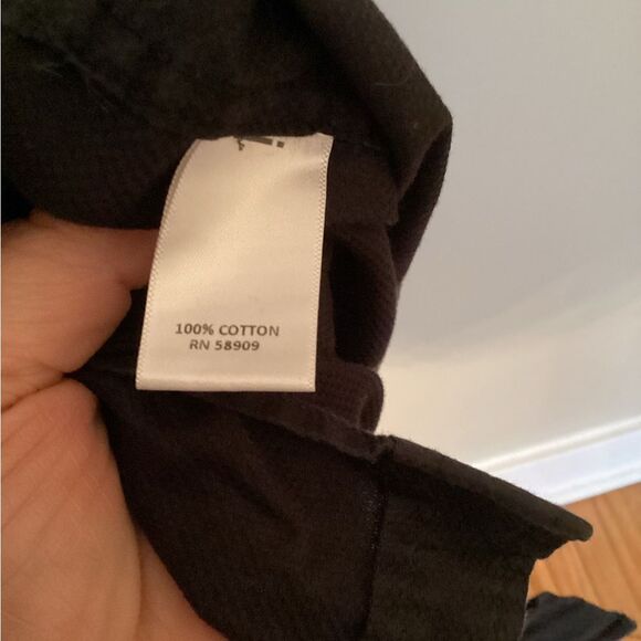 ROWM SIZE 2XT BLACK LONG SLEEVE COTTON BUTTON DOWN SHIRT - Picture 7 of 7